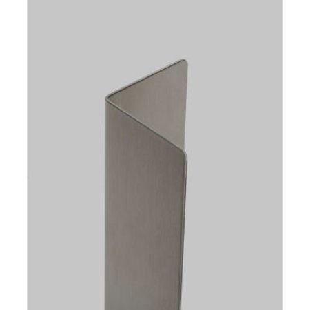 WESTERN FABRICATING LLC Western Fabricating 90¬∞ Stainless Steel Corner Guard, 16 Ga., Rd. Corners, 24"Lx4"Wx4"H 40402416_90-degree_round-corner